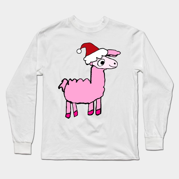 Christmas Dodie the Llama Long Sleeve T-Shirt by JadedAlice